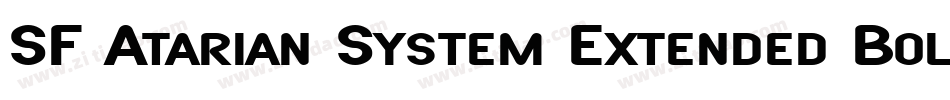 SF Atarian System Extended Bold字体转换